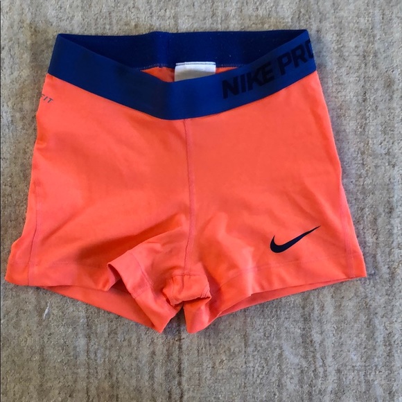 orange nike spandex